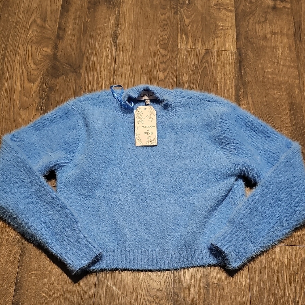 NWT Cozy Sweater Women's Cozy Blue Soft Women Medium Willow & Wind